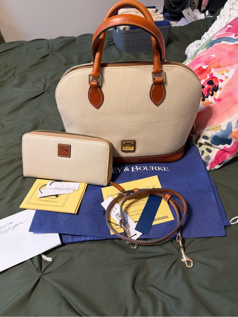 Dooney & Bourke Pebble Grain Zip Zip Satchel